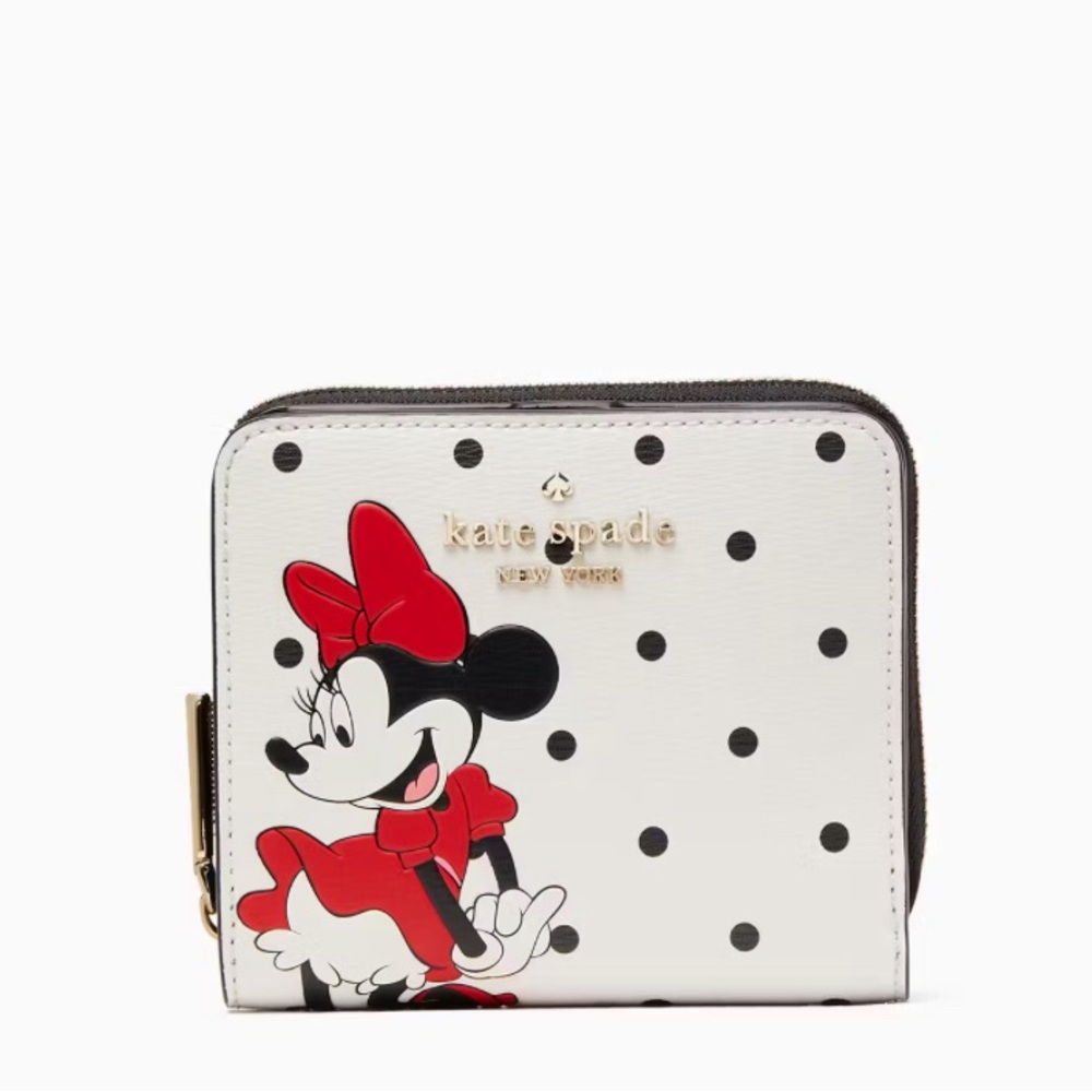 Disney X Kate Spade New York Minnie Mouse Zip Around Wallet- NWT